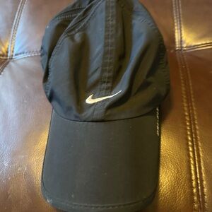 Nike Black and Silver Sports Cap